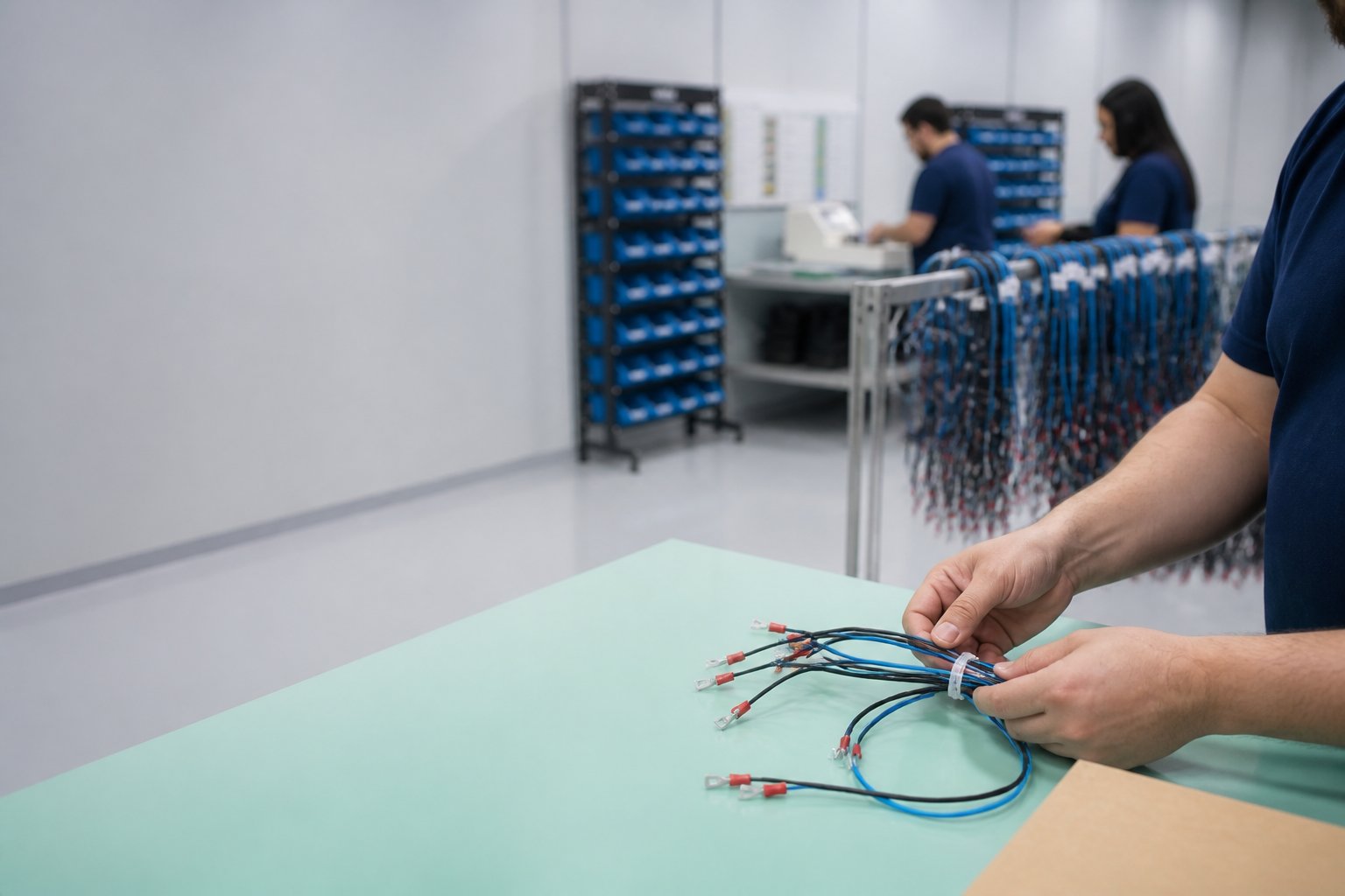 Fábrica viva — montagem em primeiro plano