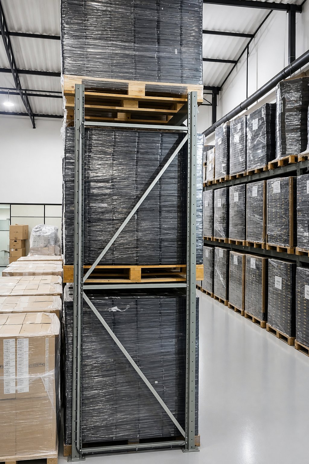 Porta-pallets do estoque